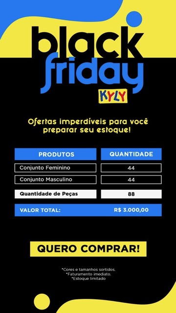 Black Friday Kyly Conjuntos